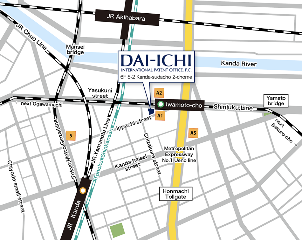 DAI-ICHI International Patent Office,P.C. Accessmap